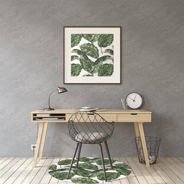 Office chair mat monstera