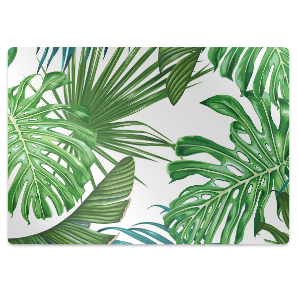 Office chair mat monstera