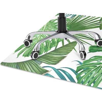 Office chair mat monstera