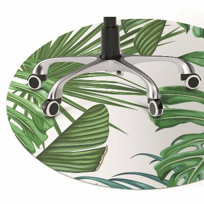 Office chair mat monstera