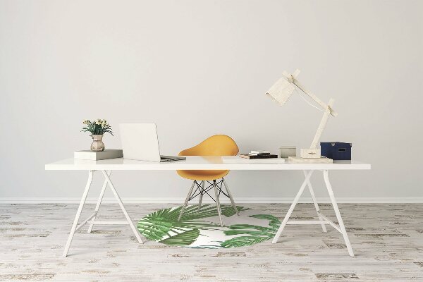 Office chair mat monstera