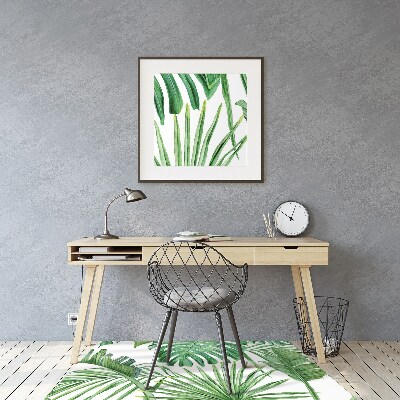 Chair mat floor panels protector Palma and Monstera