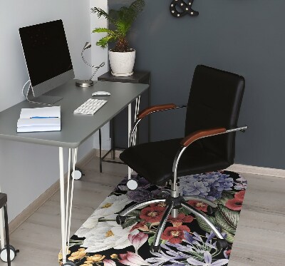 Office chair mat Peony