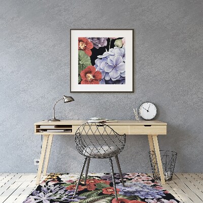 Office chair mat Peony