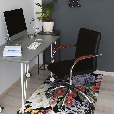 Office chair mat Peony