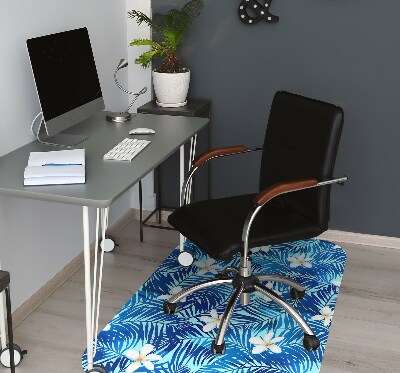 Office chair floor protector flower lei