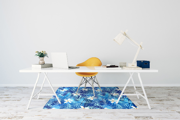 Office chair floor protector flower lei