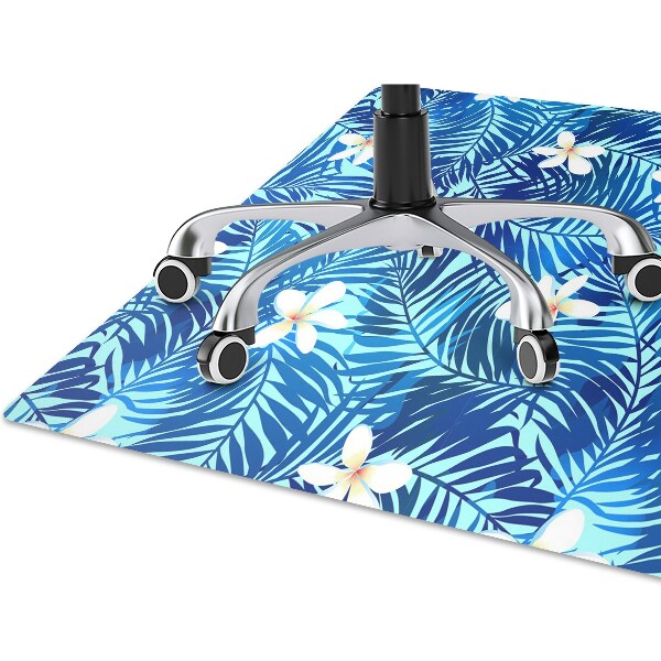 Office chair floor protector flower lei
