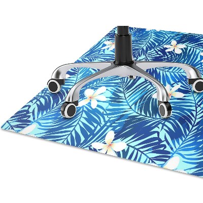 Office chair floor protector flower lei