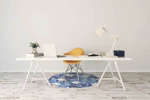 Office chair floor protector flower lei