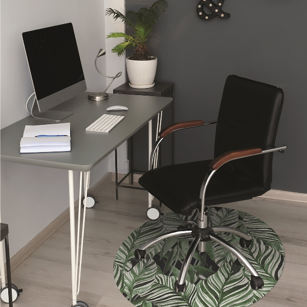 Office chair floor protector Tropical jungle