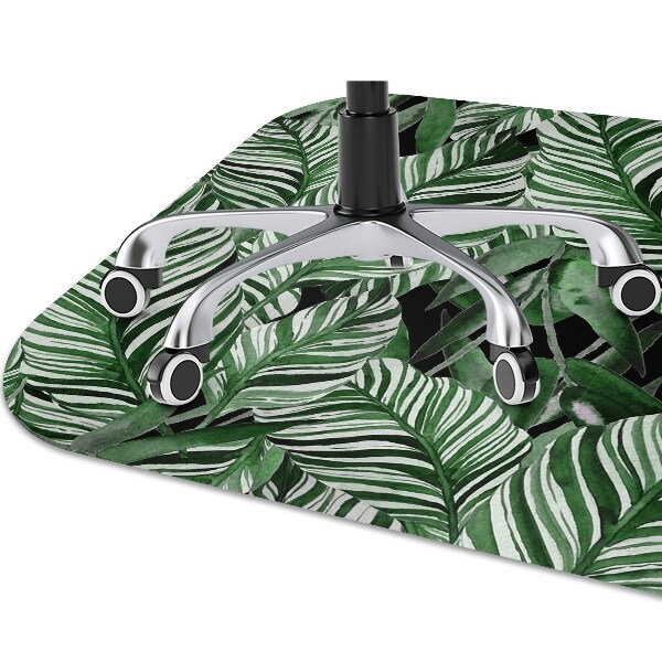 Office chair floor protector Tropical jungle