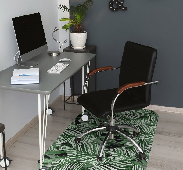 Office chair floor protector Tropical jungle
