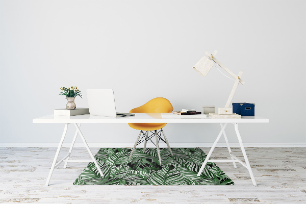 Office chair floor protector Tropical jungle
