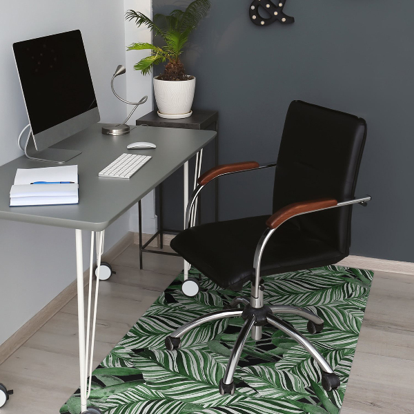 Office chair floor protector Tropical jungle