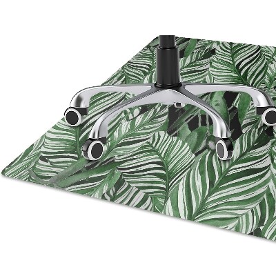 Office chair floor protector Tropical jungle