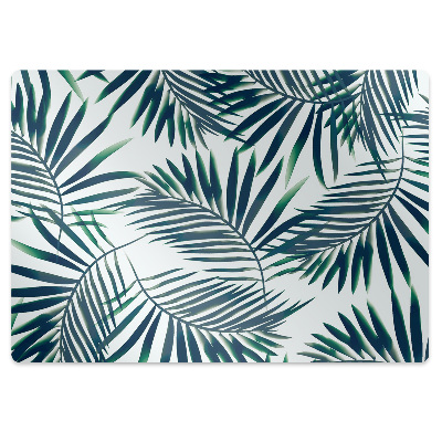 Office chair floor protector Green leaves