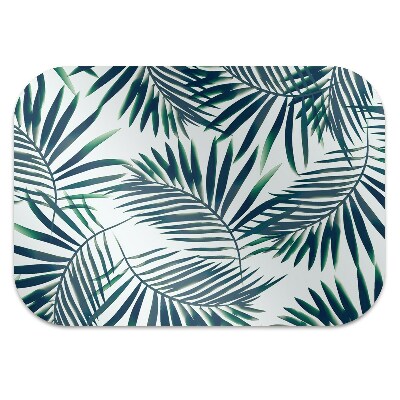 Office chair floor protector Green leaves