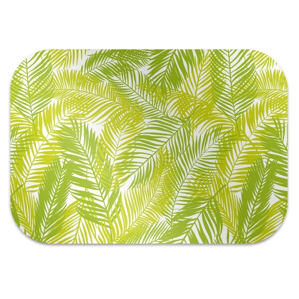 Office chair floor protector Green leaves