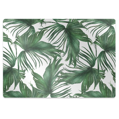 Office chair floor protector Palm leaves