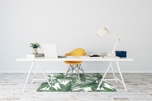 Office chair floor protector Palm leaves
