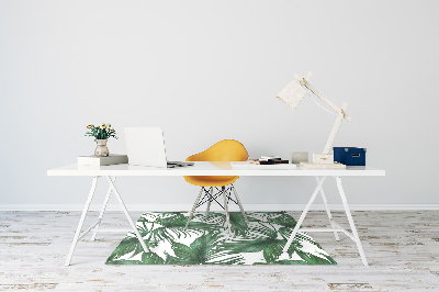 Office chair floor protector Palm leaves