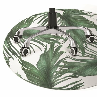 Office chair floor protector Palm leaves