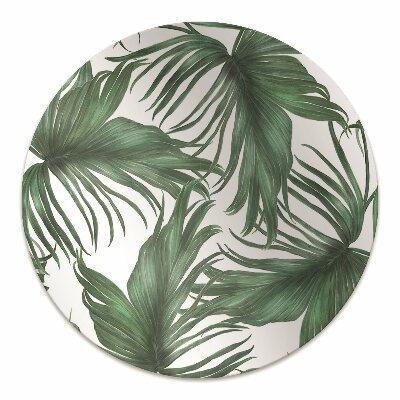 Office chair floor protector Palm leaves