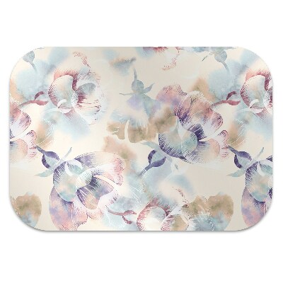 Desk chair mat floral Pattern