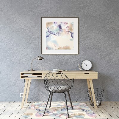 Desk chair mat floral Pattern