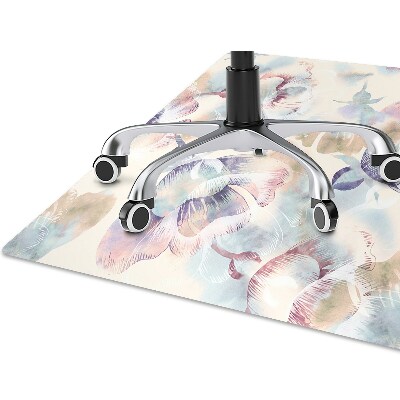 Desk chair mat floral Pattern