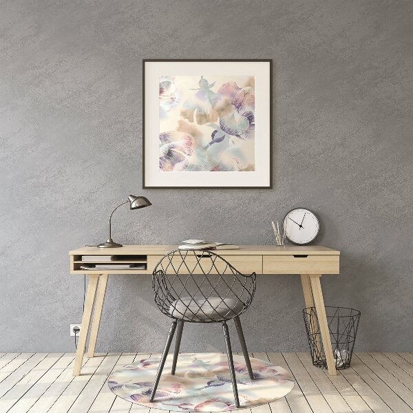 Desk chair mat floral Pattern