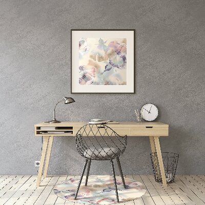 Desk chair mat floral Pattern