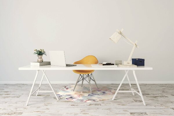 Desk chair mat floral Pattern