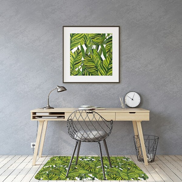 Office chair floor protector leaves Jungle