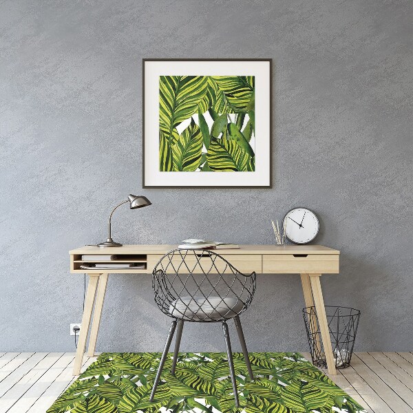 Office chair floor protector leaves Jungle