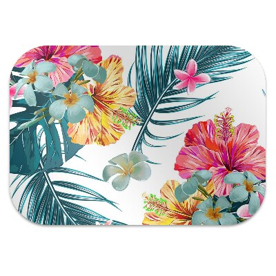 Office chair mat Spring flowers