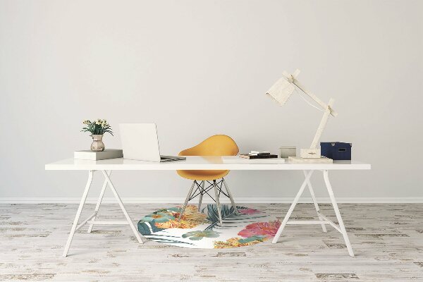 Office chair mat Spring flowers