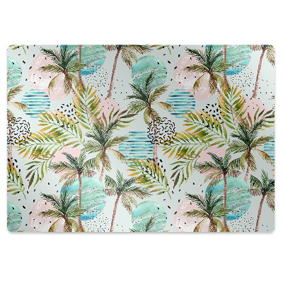 Office chair mat palm trees