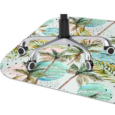 Office chair mat palm trees