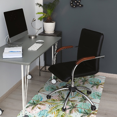 Office chair mat palm trees