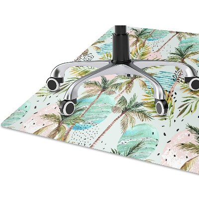 Office chair mat palm trees