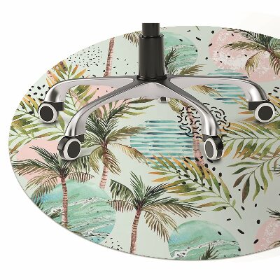 Office chair mat palm trees