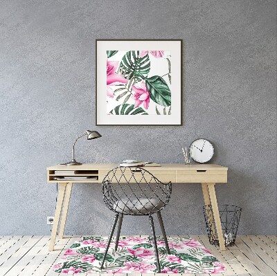 Computer chair mat pink Garden