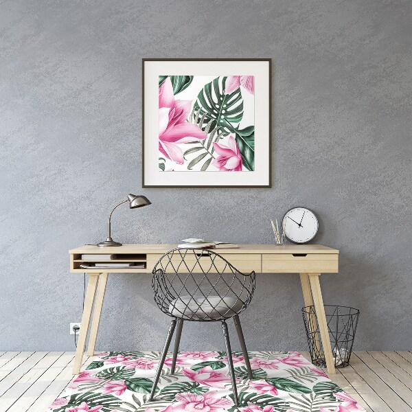 Computer chair mat pink Garden