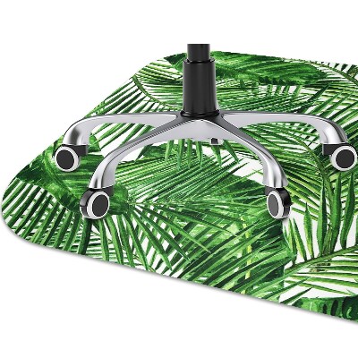 Chair mat floor panels protector Tropical island