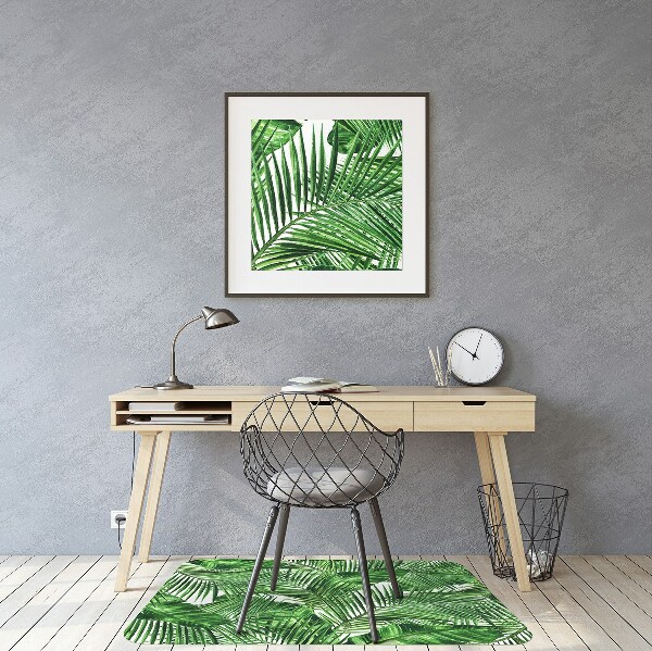 Chair mat floor panels protector Tropical island