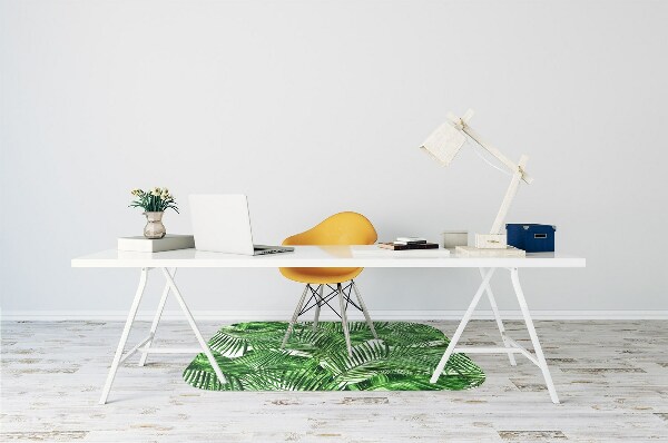 Chair mat floor panels protector Tropical island