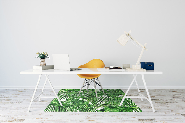 Chair mat floor panels protector Tropical island
