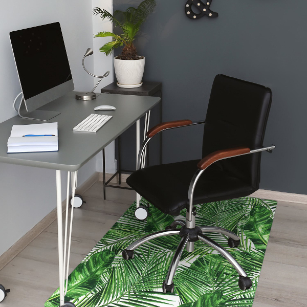 Chair mat floor panels protector Tropical island
